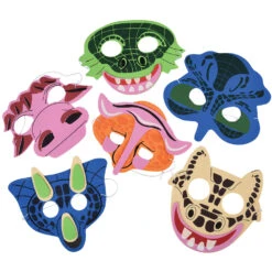 Dinosaur Foam Costume Masks (1 Dozen)