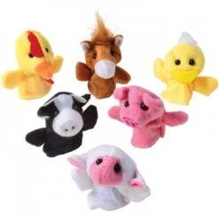 Farm Animal Finger Puppets Toy (one Dozen)