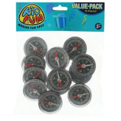 Magnetic Compasses Educational Toy (12 Per Package) -Carnivals Source Toys 1524 501