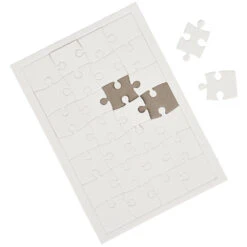 Blank Jigsaw Puzzles Toy (One Dozen)