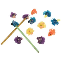 Wild Animal Pencil Kids Stationery Toppers (One Dozen)