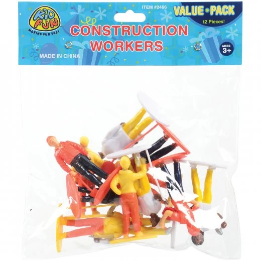 Construction Workers Toy Set (1 Dozen) Construction Workers Toy Set (1 Dozen) -Carnivals Source Toys 2466 001