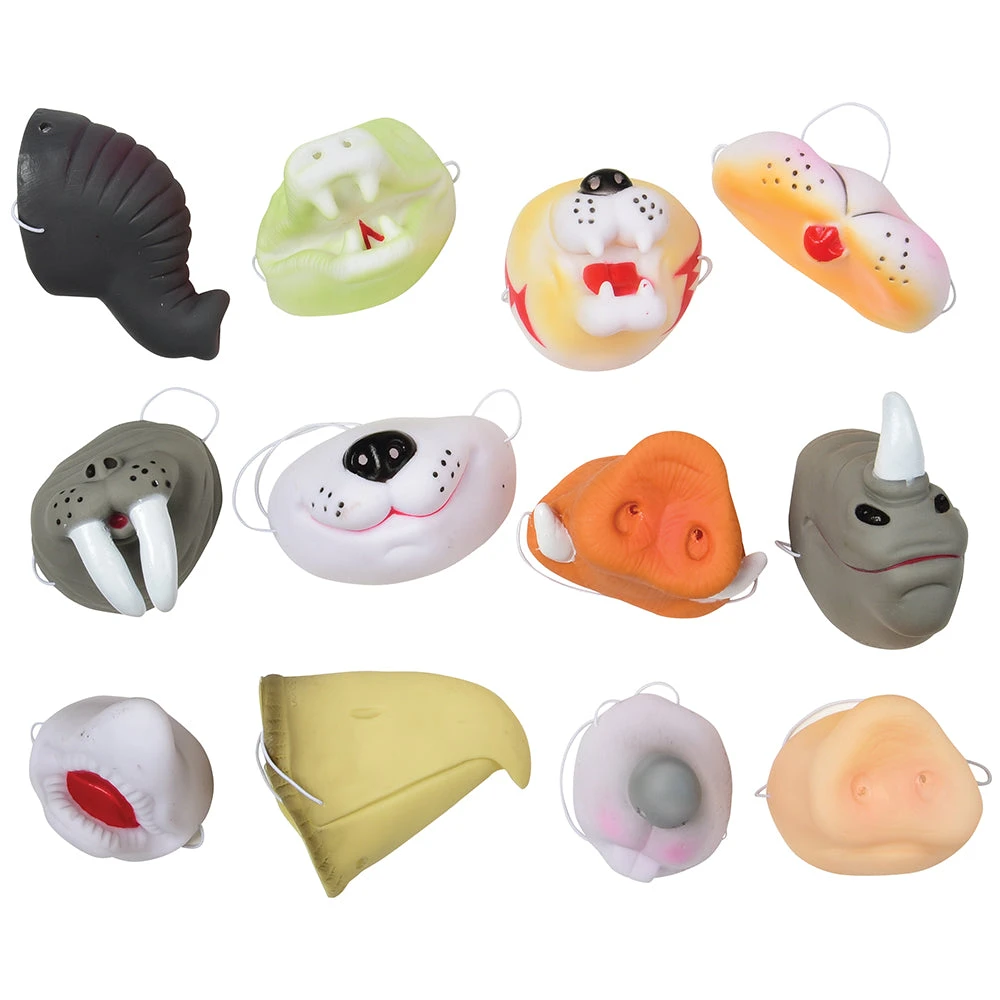 Animal Noses Party Favor (One Dozen) Animal Noses Party Favor (One Dozen) -Carnivals Source Toys 5045 401