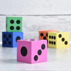 Foam Dice - 2.5 Inch Toy (one Dozen) 7 Foam Dice - 2.5 Inch Toy (one Dozen) -Carnivals Source Toys 7202 006