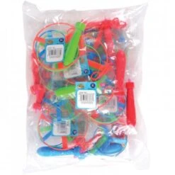 Mini Pull String Saucers Toy Set (one Dozen) 4 Mini Pull String Saucers Toy Set (one Dozen) -Carnivals Source Toys 7863 001