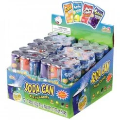 Soda Can Fizzy Candy 72 Ct Display -Carnivals Source Toys ca282 002