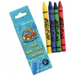 4 Pack Crayons Kids Stationery (Box Of 72 Packs)