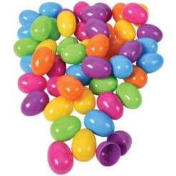 Plastic Easter Eggs - 50 Pieces