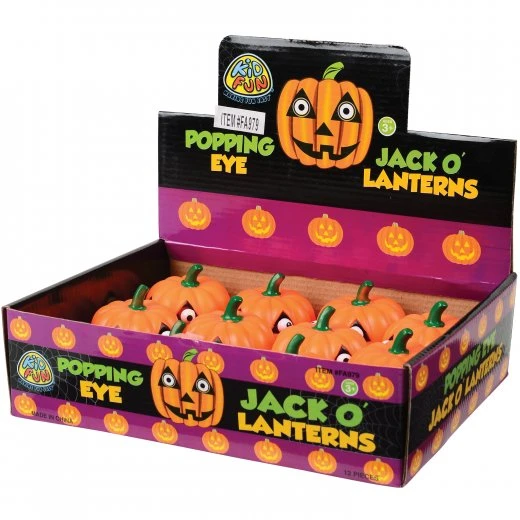 Halloween Popping Eye Jack O Lanterns Party Favor (pack of 12) Halloween Popping Eye Jack O Lanterns Party Favor (pack Of 12) -Carnivals Source Toys fa979 001