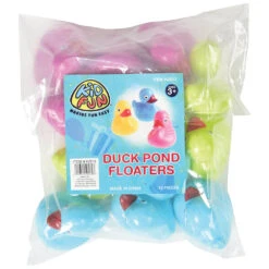 Duck Pond Floaters Assorted Colors (One Dozen) - Float Upright -Carnivals Source Toys gs13 401