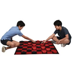 Checkboard Rug Set Game 4 Checkboard Rug Set Game -Carnivals Source Toys gs481 105