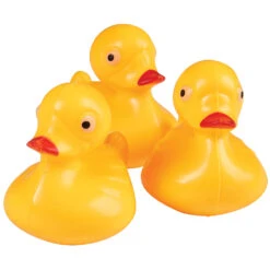 Duck Pond Floaters - Yellow Party Game (1 Dozen) Float Upright -Carnivals Source Toys gs595 004