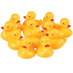 Duck Pond Floaters - Yellow Party Game (1 Dozen) Float Upright -Carnivals Source Toys gs595 005
