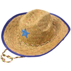 Child Costume Cowboy Hat, Assorted Red Or Blue