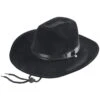 Black Foam Felt Cowboy Costume Hat