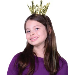 Miniature Metallic Party Crowns With Elastic Chin Strap Party Favor (1 Dozen) -Carnivals Source Toys h439 505