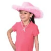 Pink Boa Cowgirl Costume Hat - Adult