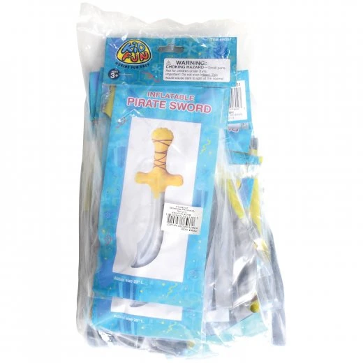 Pirate Sword Inflates Toy (One Dozen) Pirate Sword Inflates Toy (One Dozen) -Carnivals Source Toys in351 001
