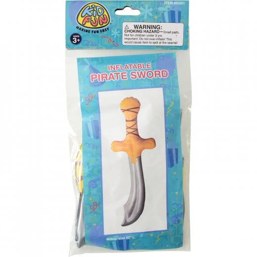 Pirate Sword Inflates Toy (One Dozen) Pirate Sword Inflates Toy (One Dozen) -Carnivals Source Toys in351 002
