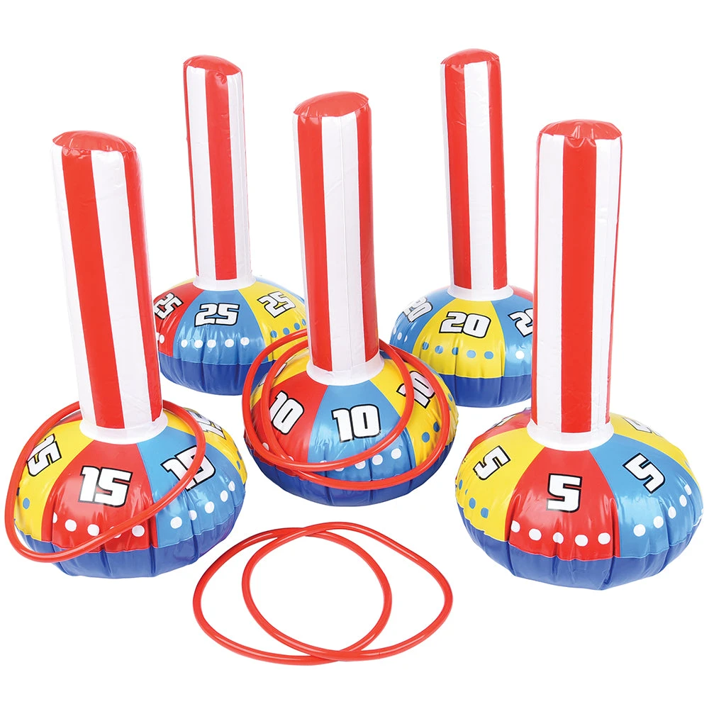 Inflatable Ring Toss Game Party Game (Set) Inflatable Ring Toss Game Party Game (Set) -Carnivals Source Toys in395 003