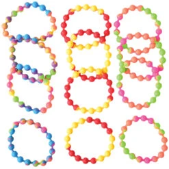 Silicone Bead Bracelets Party Favor (1 Dozen) -Carnivals Source Toys ja801 402