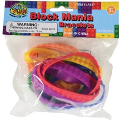 Block Mania Bracelets (pack Of 12) -Carnivals Source Toys ja837 301