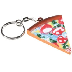 Pizza Keychains Novelty (One Dozen) -Carnivals Source Toys kc364 022