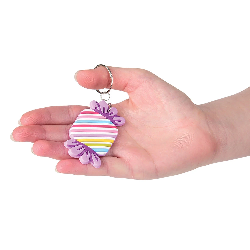 Candy Rubber Keychains Novelty (pack of 12) Candy Rubber Keychains Novelty (pack Of 12) -Carnivals Source Toys kc406 304