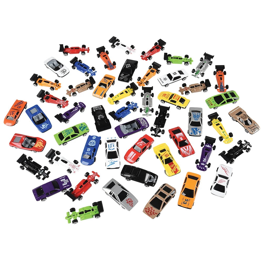 50 Piece Race Car Set Toy (One Set) 50 Piece Race Car Set Toy (One Set) -Carnivals Source Toys mu498 057