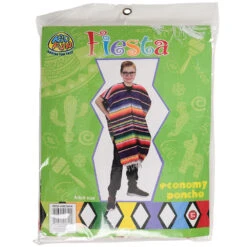 Adult Colorful Economy Poncho Costume -Carnivals Source Toys mx366a 501