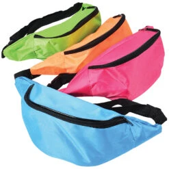 Neon Fanny Packs Party Supplies (1 Dozen)