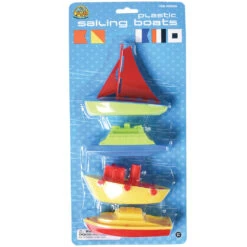 Plastic Sailing Boats Toy (pack Of 4) -Carnivals Source Toys mx499 406