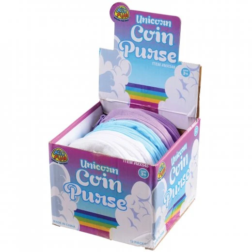 Unicorn Coin Purse Novelty (1 Dozen) Unicorn Coin Purse Novelty (1 Dozen) -Carnivals Source Toys