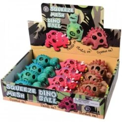 Squeeze Mesh Ball Dinosaur Toy (1 Dozen) -Carnivals Source Toys mx562 001