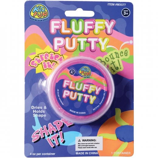 Fluffy Putty Toy (1 Dozen) Fluffy Putty Toy (1 Dozen) -Carnivals Source Toys
