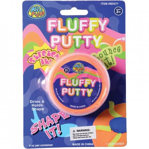 Fluffy Putty Toy (1 Dozen) Fluffy Putty Toy (1 Dozen) -Carnivals Source Toys