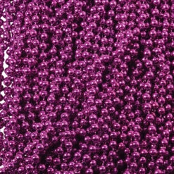 Mardi Gras Metallic Bead Necklaces Party Favor (144 Necklaces Per Package) -Carnivals Source Toys od439 002