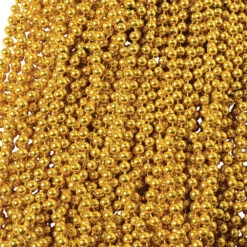 Mardi Gras Metallic Bead Necklaces Party Favor (144 Necklaces Per Package) -Carnivals Source Toys od439 003