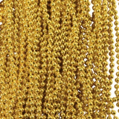 Mardi Gras Metallic Bead Necklaces Party Favor (144 Pieces) - Duplicate -Carnivals Source Toys od440 003