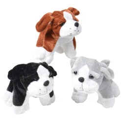 Sitting Dogs Plush Toy (one Dozen)