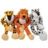 Wild Animals With Velcro Hands Plush Toy (one Dozen)