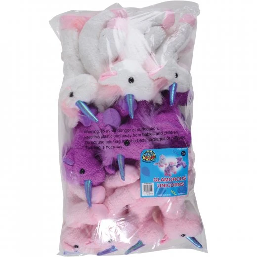 Glamorous Unicorns Plush Toy (1 Dozen) Glamorous Unicorns Plush Toy (1 Dozen) -Carnivals Source Toys sb525 002