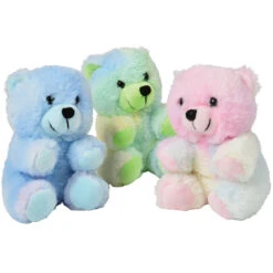 Rainbow Swirl Bears Plush Toys (one Dozen)