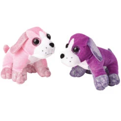 Glitter Sitting Dogs Plush (1 Dozen)