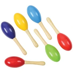 Mini Wooden Maracas (12 Per Package)