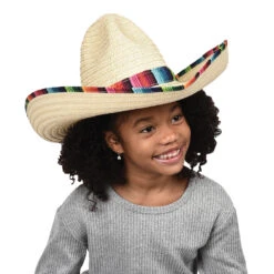 Grass Woven Child Sombrero (1 Per Package)