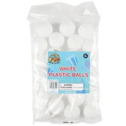 White Plastic Balls (24 Per Package) -Carnivals Source Toys tmp images catalog products v l vl206 002
