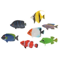 Mini Tropical Fishes Toy Set (one Dozen)
