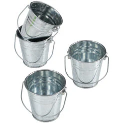 Mini Metal Buckets Party Supplies (1 Dozen)