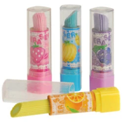 Lipstick Shaper Erasers Kids Stationery (1 Dozen)